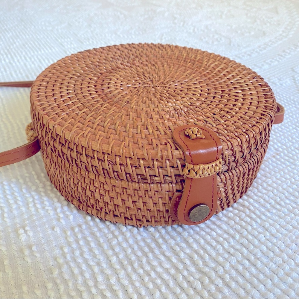 Rattan Round Basket‎ Bag